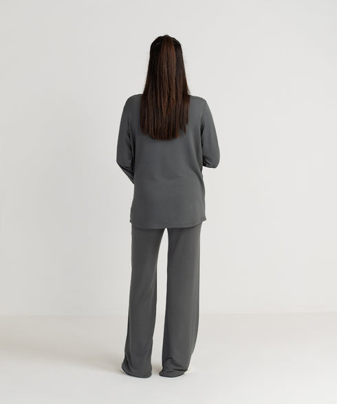 Women's Henley Maternity/Nursing Top